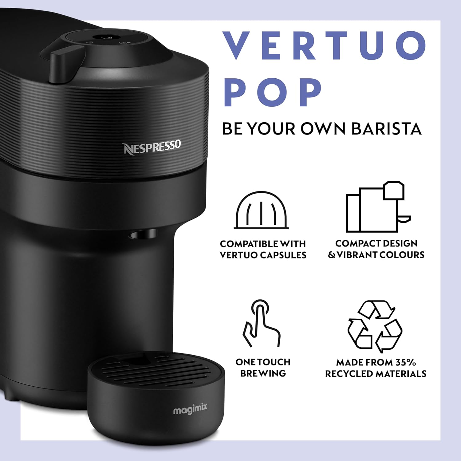 Nespresso Vertuo 220 volt coffee maker package 220v 240 volts nespresso package with milk frother 20 pods mugs and spoons - 220 - Electronics