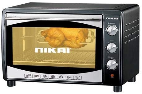 Nikai 220 volt toaster oven NT655N Black 45 Liter 220v 240 volts 50 hz - 220 - Electronics