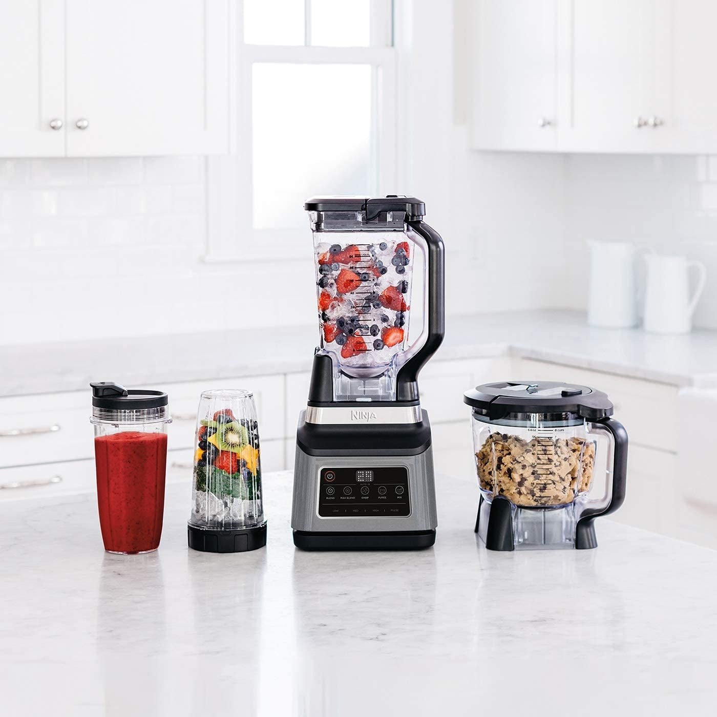 Ninja 220 volts Blender + Food Processor + Personal Blender (3 in 1) 220v 240 volts 50 hz BN800 - 220 - Electronics