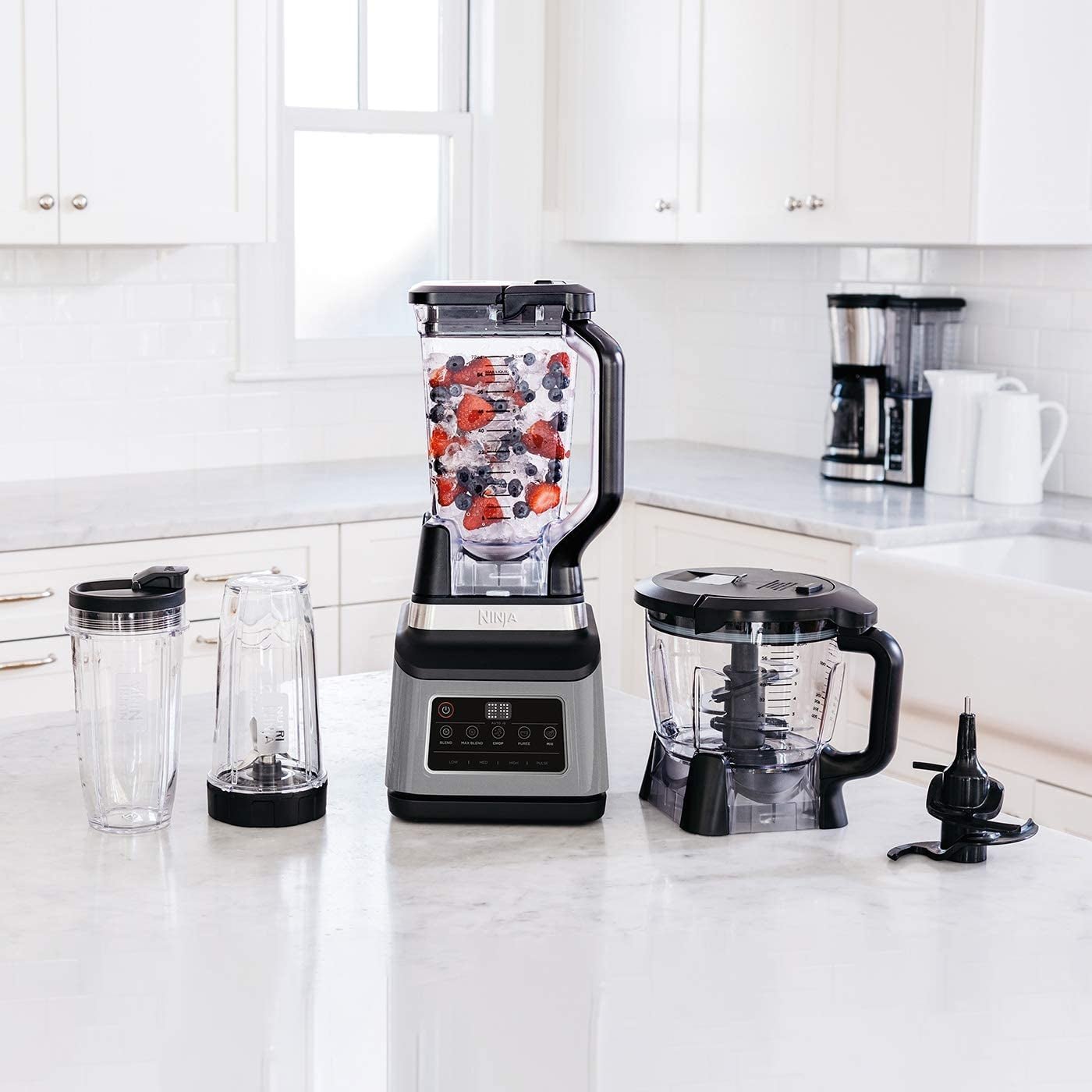 Ninja 220 volts Blender + Food Processor + Personal Blender (3 in 1) 220v 240 volts 50 hz BN800 - 220 - Electronics