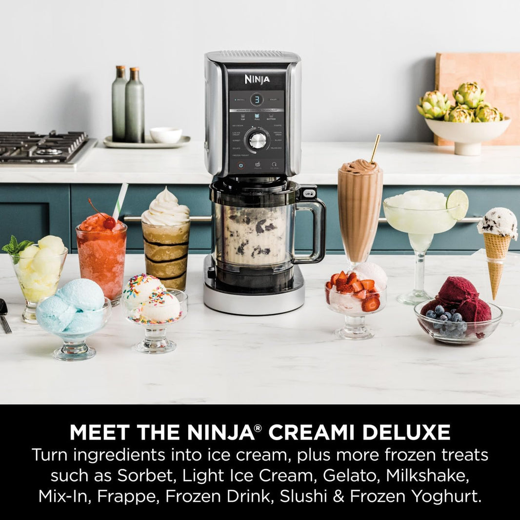 Ninja 220V Ice Cream & Dessert Maker – Make Ice Cream, Gelato, Sorbet, Frozen Yogurt, Milkshakes & Slushies 220 volts NV501UK220v - 220v volt electronics