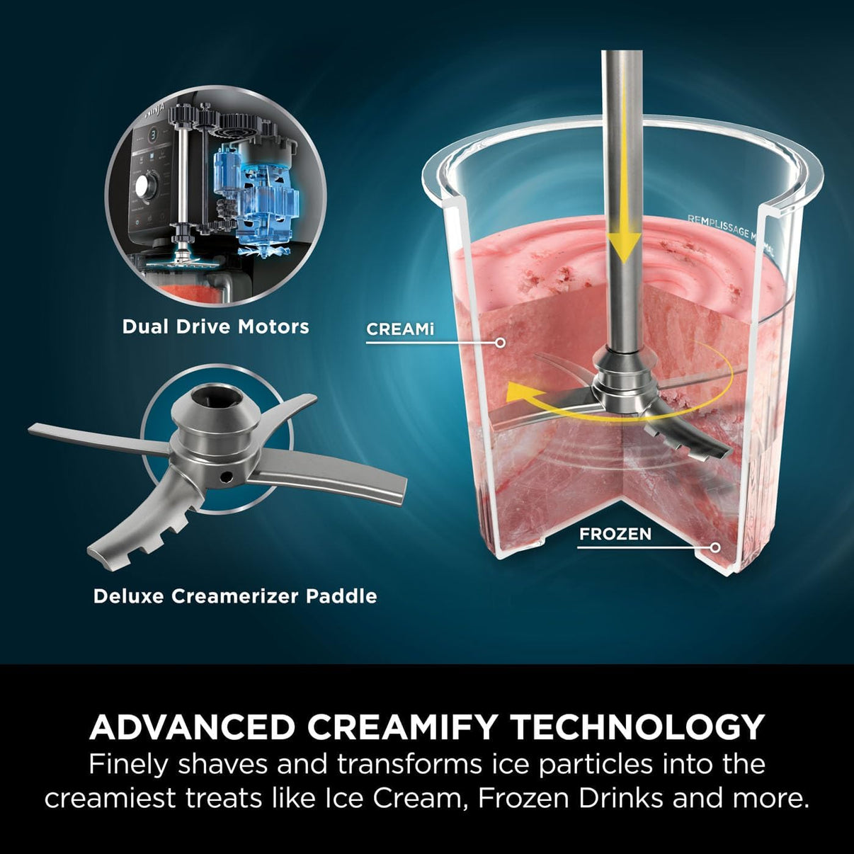 Ninja 220V Ice Cream & Dessert Maker – Make Ice Cream, Gelato, Sorbet, Frozen Yogurt, Milkshakes & Slushies 220 volts NV501UK220v - 220v volt electronics