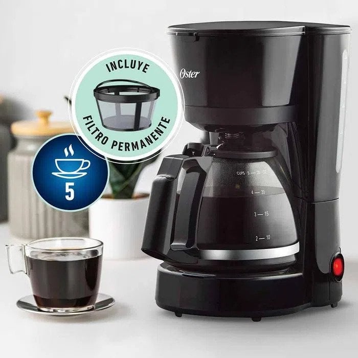 Oster 220 volts Coffee Maker Small 5 Cup BVSTDC05 - 053 Coffee Machine 220v 240 volts 50 hz - 220 - Electronics