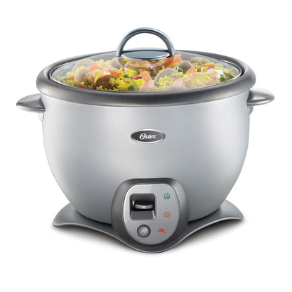 Oster 220 volts Rice Cooker 6029 Silver Finish 10 Cup Rice Cooker 220v 240 volts 50 hz - 220 - Electronics