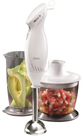 Oster 2619 220 Volt 3 - in - 1 Hand Blender, Chopper and Electric Knife - White - 220 - Electronics