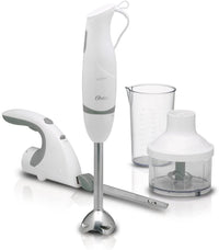 Oster 2619 220 Volt 3 - in - 1 Hand Blender, Chopper and Electric Knife - White - 220 - Electronics