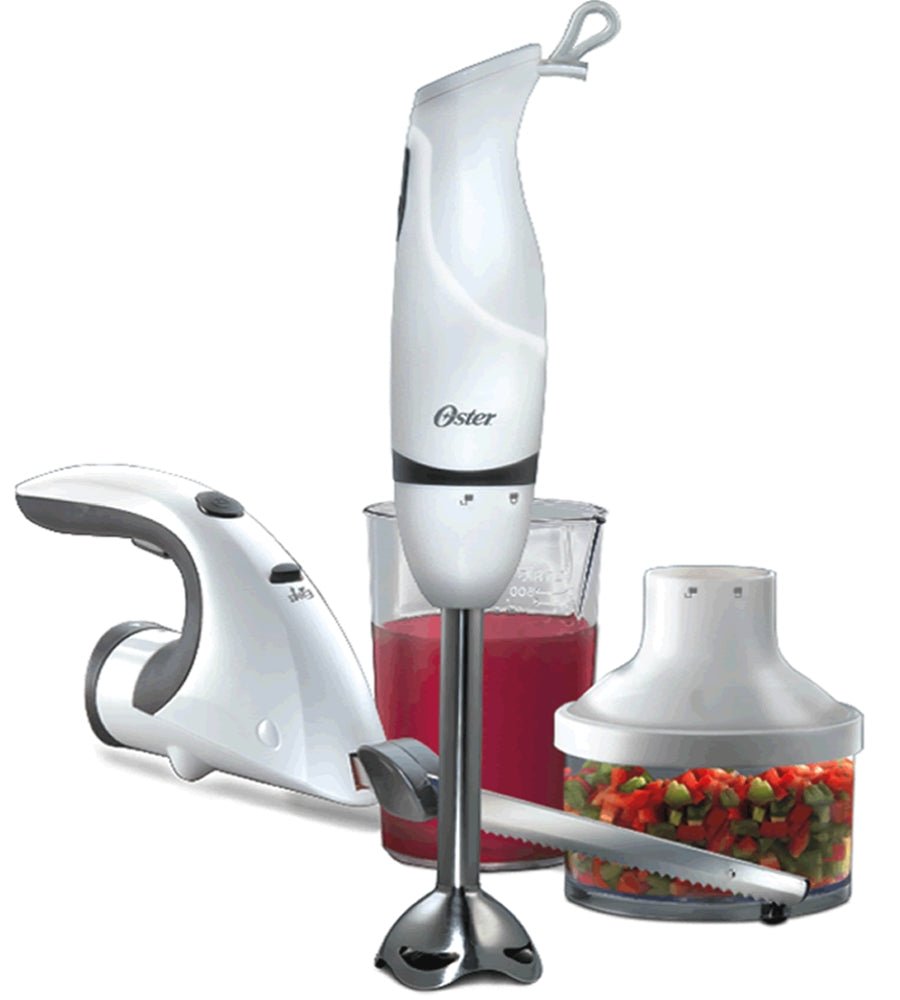 Oster 2619 220 Volt 3 - in - 1 Hand Blender, Chopper and Electric Knife - White - 220 - Electronics