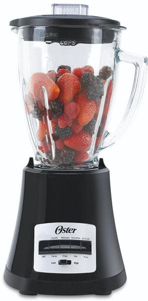 Oster BLSTMG-B 8 Speed Glass Jar Blender, 6-Cup, Black-front