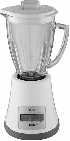 Oster BLSTMP White 8 Speed Plastic Jar 220 volt Blender 6 Cup 220v 240 volts 50 hz - 220 - Electronics