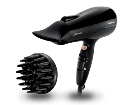 Panasonic EH - NE84 Professional Ionic Hair Dryer 220v 240 volt 50 hz Black 2500 Watts with Concentrator and Diffuser Nozzles - 220 - Electronics