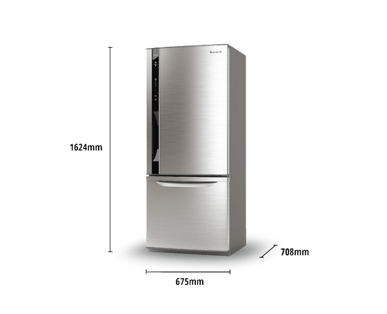 Panasonic NR - BY602XS 220 Volt Refrigerator with Bottom Mount Freezer - 220 - Electronics