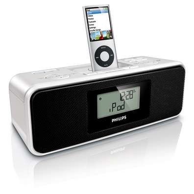 Philips DC200 220 Volt Docking Entertainment System Clock Radio - 220v volt electronics
