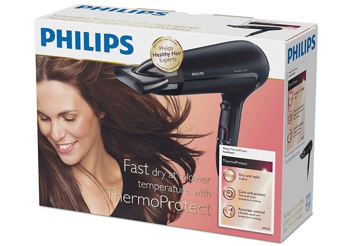 Philips K - HP8230 ThermoProtect Hair Dryer | 220 / 240 Volts - 50 hz - 2100W - 220 - Electronics