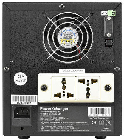 Power X - Changer 22050UX - 1K Frequency & Voltage Converter - 120v /60hz Input, 220v/50hz Output - 220 - Electronics