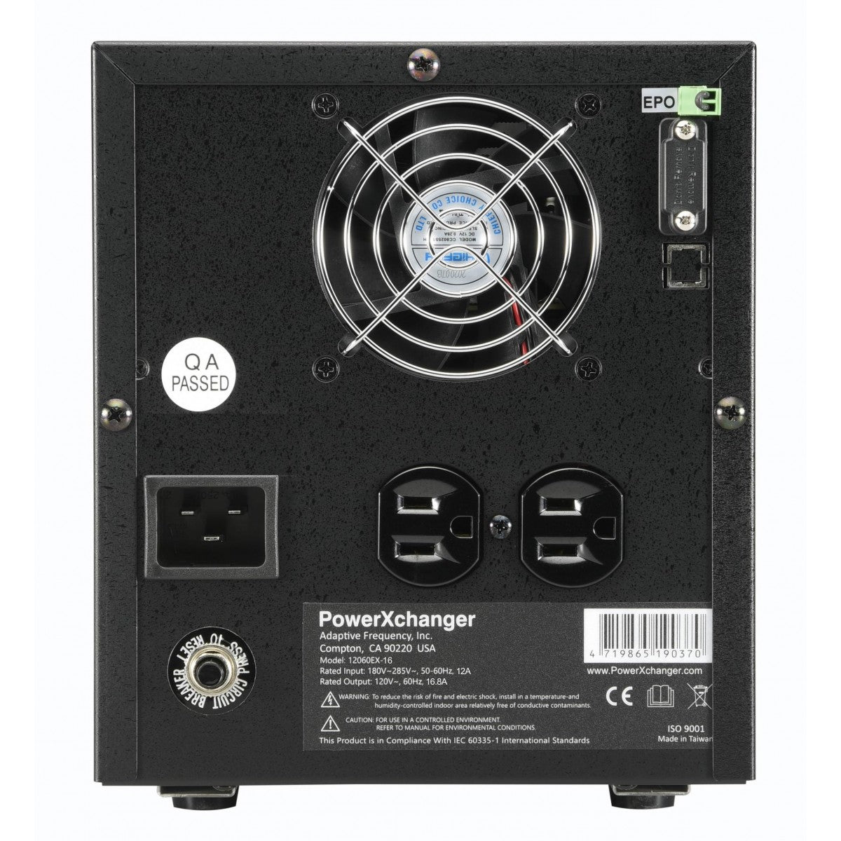 PowerXchanger Step Down 220 volt to 120 Volt 60Hz step down voltage converter 1800 Watts 16.8 Amp 12060EX - 16 - 220 - Electronics