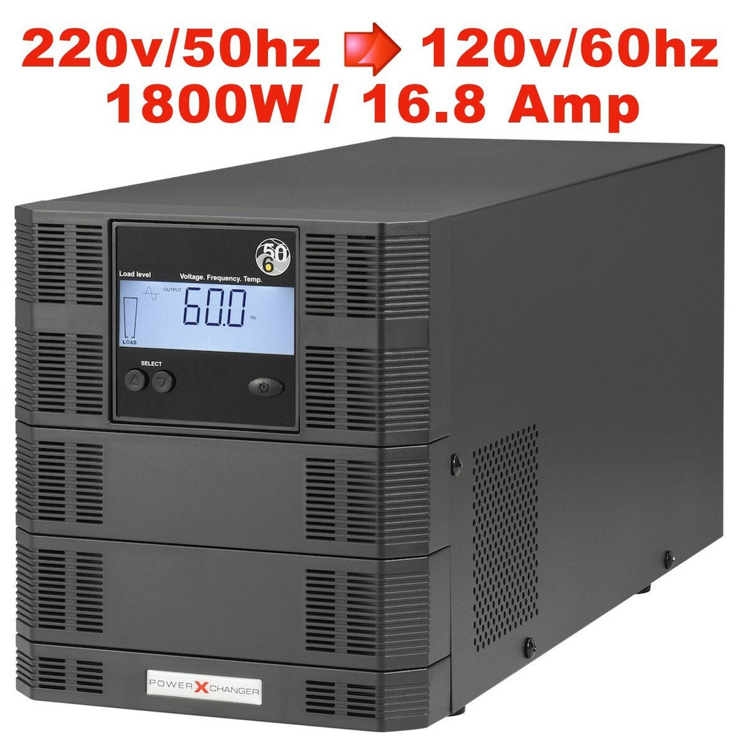 PowerXchanger Step Down 220 volt to 120 Volt 60Hz step down voltage converter 1800 Watts 16.8 Amp 12060EX - 16 - 220 - Electronics