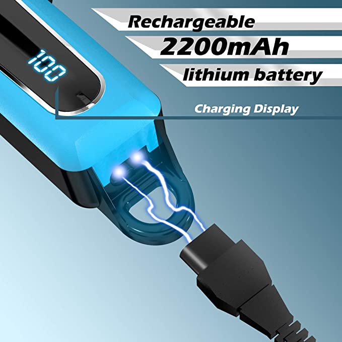 PRO SERIES Professional Cordless clipper and beard trimmer 110 220 240 volts 50 / 60 hz with clipper combs and scissors included - 220 - Electronics