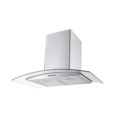 Professional 30" Electric Hood EIQ80CURVSCTM/220/SS 30" Curved Glass Stainless Steel Chimney Hood 220v 240 volts 50 hz - 220 - Electronics