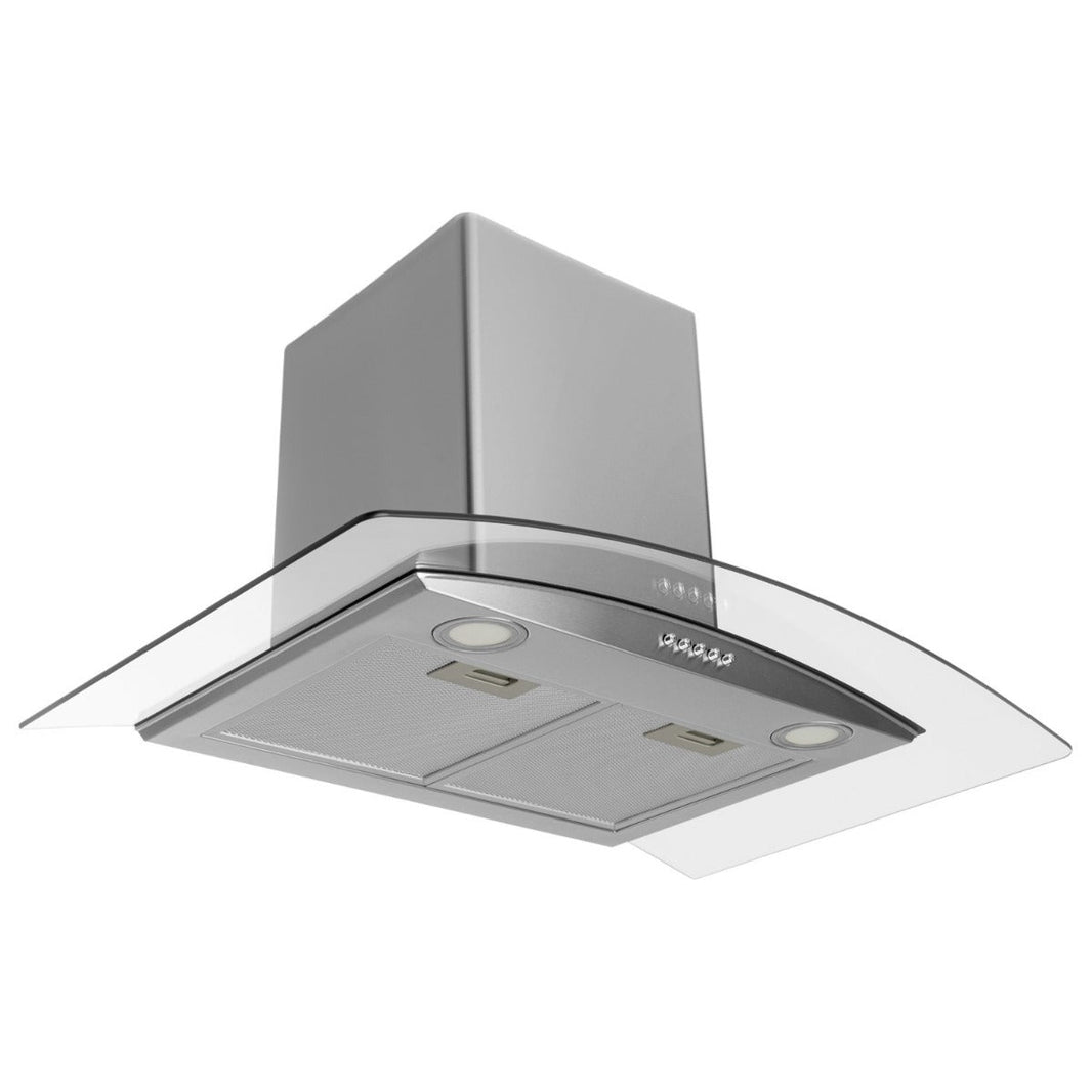 Professional 30" Electric Hood EIQ80CURVSCTM/220/SS 30" Curved Glass Stainless Steel Chimney Hood 220v 240 volts 50 hz - 220 - Electronics