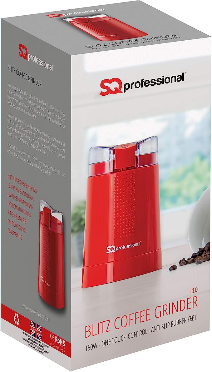 Professional SQ Coffee Grinder 220 volts 50 hz spice and coffee grinder mill one touch 23418 - 220 - Electronics
