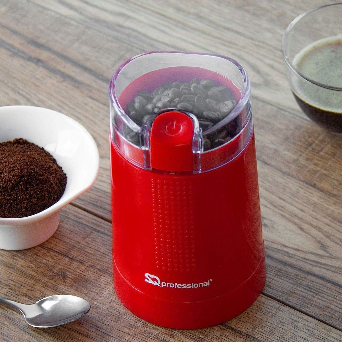 Professional SQ Coffee Grinder 220 volts 50 hz spice and coffee grinder mill one touch 23418 - 220 - Electronics