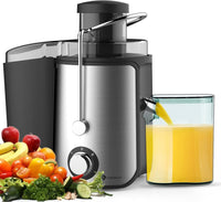 Puremate PM353 Juicer Whole Fruit & Vegetable Juice Extractor 600w Stainless Steel Juicer 220v 240 volts 50 hz PM353220v - 220 - Electronics