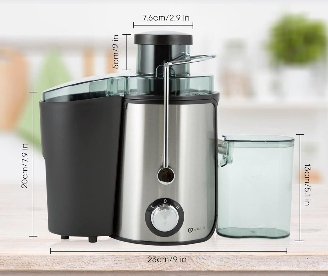 Puremate PM353 Juicer Whole Fruit & Vegetable Juice Extractor 600w Stainless Steel Juicer 220v 240 volts 50 hz PM353220v - 220 - Electronics