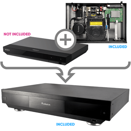 R_volution Chassis DIY - X700 — Premium Upgrade Kit for Sony UBP - X700 UHD Blu - ray player - 220v volt electronics