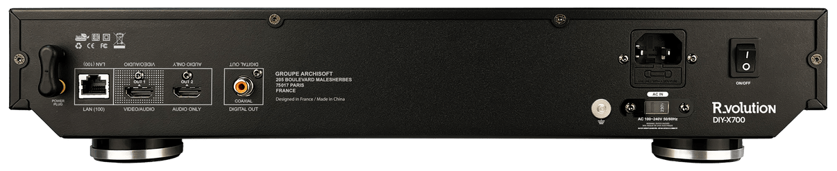 R_volution Chassis DIY - X700 + Sony UBP - X700K — Complete Region - Free 4K Ultra HD Blu - ray Bundle - 220v volt electronics