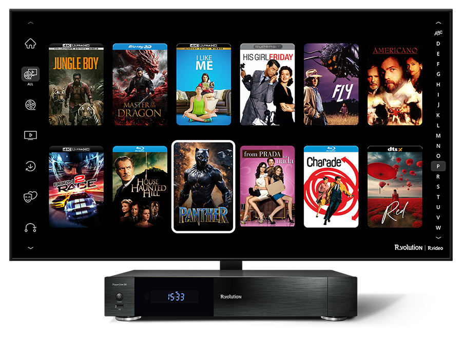 R_volution PlayerOne 8K — Network Media Player & Server - 220v volt electronics
