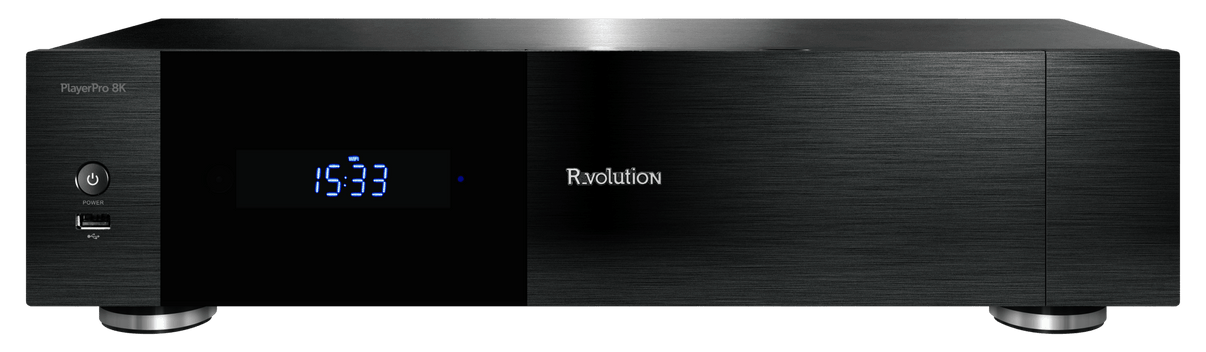 R_volution PlayerPro 8K — Elite Media Player with Dual HDD & Toroidal PSU - 220v volt electronics