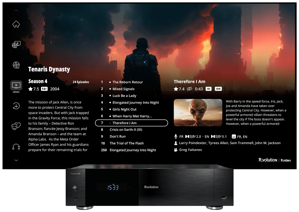 R_volution PlayerPro 8K TV — Elite Media Player with Android TV & Streaming - 220v volt electronics
