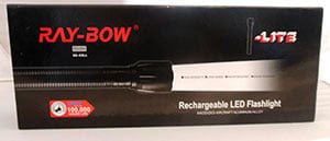 Ray-Bow worldwide 3D-Cell Rechargeable LED Flashlight 110-220 Volt Ray-Bow worldwide 3D-Cell Rechargeable LED Flashlight 110-220 Volt