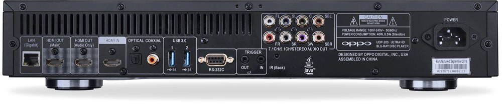 Region Free Oppo UDP - 203 4K Ultra - HD Blu - ray Player (Brand new but box has been opened) - 220 - Electronics