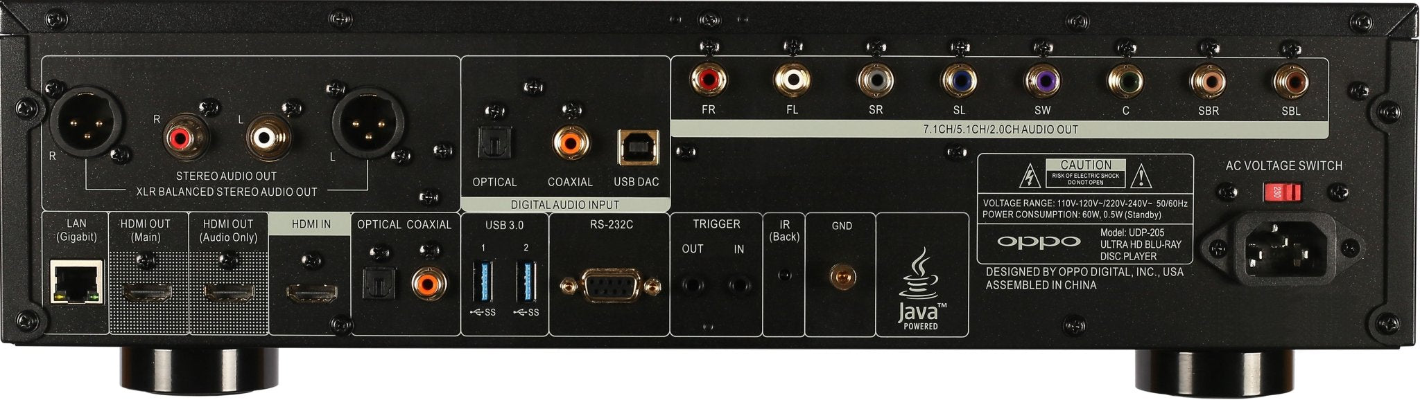 Region Free Oppo UDP - 205 4K Ultra - HD Blu - ray Player (brand new unused but Box has been opened) - 220 - Electronics