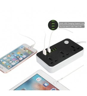 Regvolt Power Strip Surge Protector with 6 USB Universal Outlet - 220 - Electronics