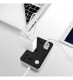 Regvolt Power Strip Surge Protector with 6 USB Universal Outlet with Euro and British Plug Adaptor - 220 - Electronics