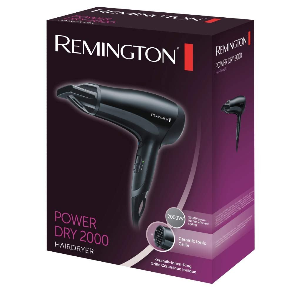 Remington 220 volt Hair Dryer 2000 watts D3010 220v 240 volts Blow Dryer - 220 - Electronics