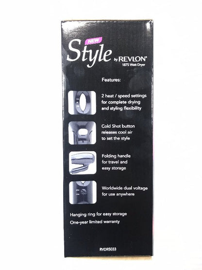 Revlon Hair Dryer RVDR 5033 110 220v 240 volts 50 60 hz - 220 - Electronics