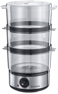 Russell Hobbs Food Collection Compact Food Steamer 220 240 volts, 7 L - Brushed Stainless Steel- (14453-00)