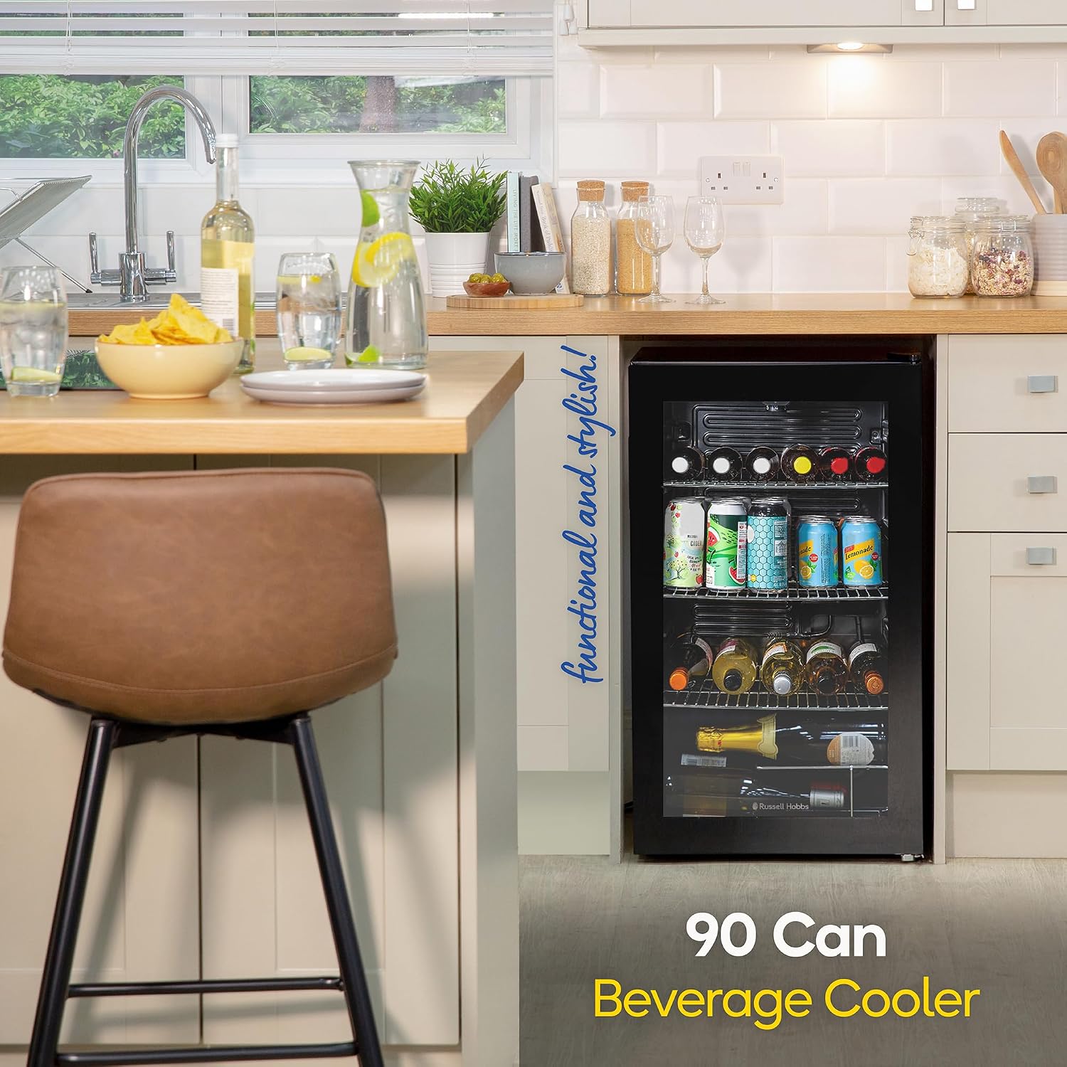 RUSSELL Hobbs 220 volt undercounter Beverage Fridge 220v 50 hz - 220v volt electronics