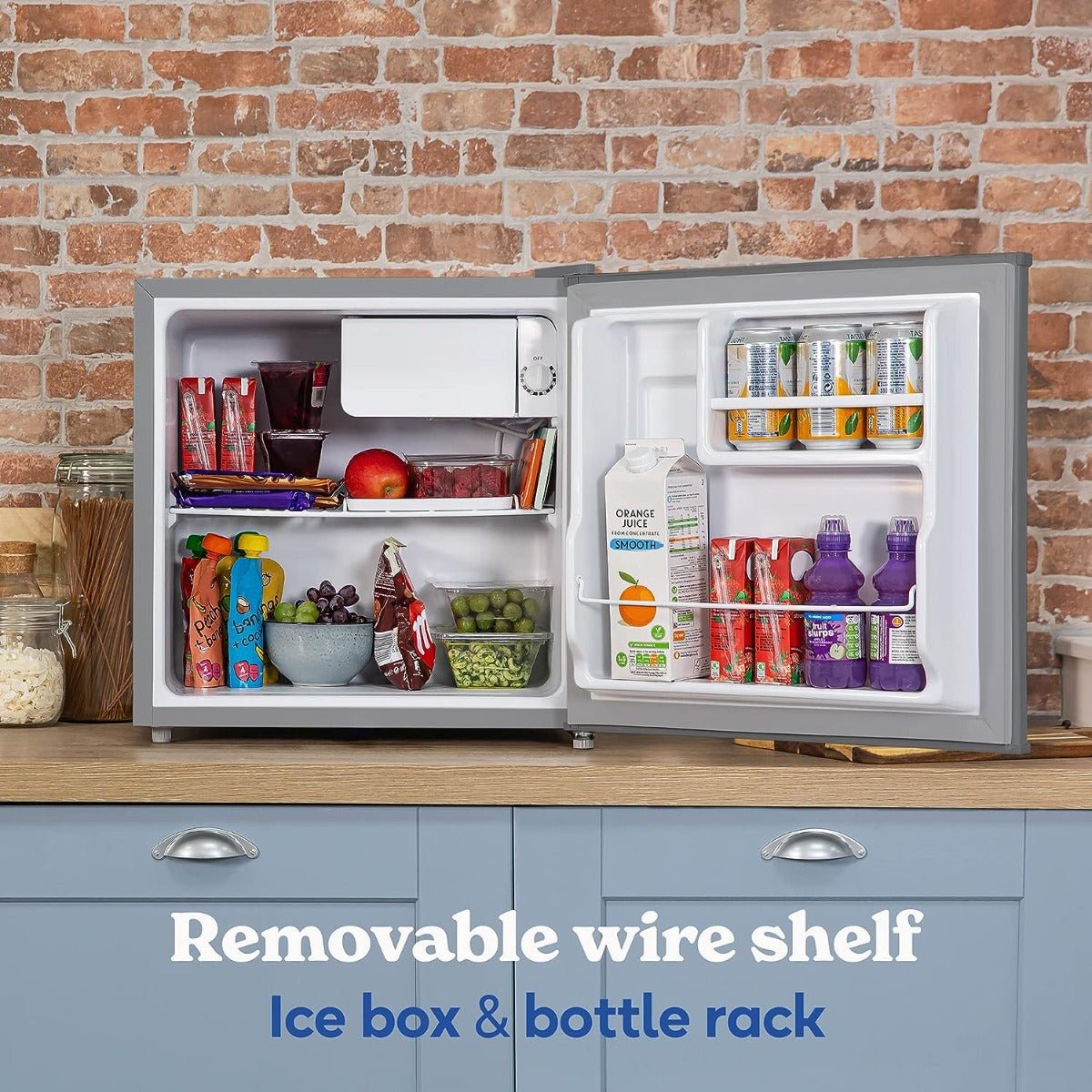 Russell Hobbs 220 volts compact size 43 Liter mini fridge 1.5 cu ft refrigerator 220v 240 volts 50 hz - 220 - Electronics