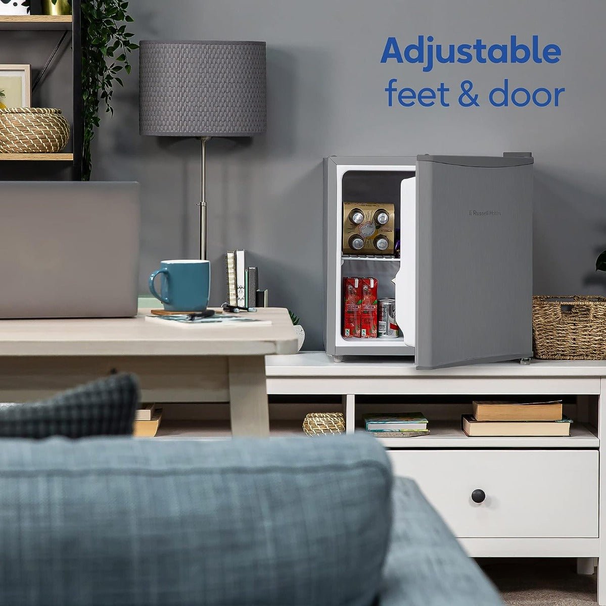 Russell Hobbs 220 volts compact size 43 Liter mini fridge 1.5 cu ft refrigerator 220v 240 volts 50 hz - 220 - Electronics