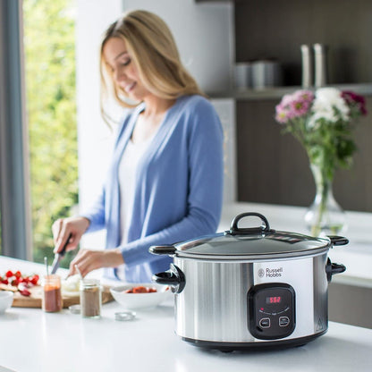 Russell Hobbs 220 volts Slow Cooker 22750 6 Liter Slow Cooker 220v 240 volts 50 hz - 220 - Electronics