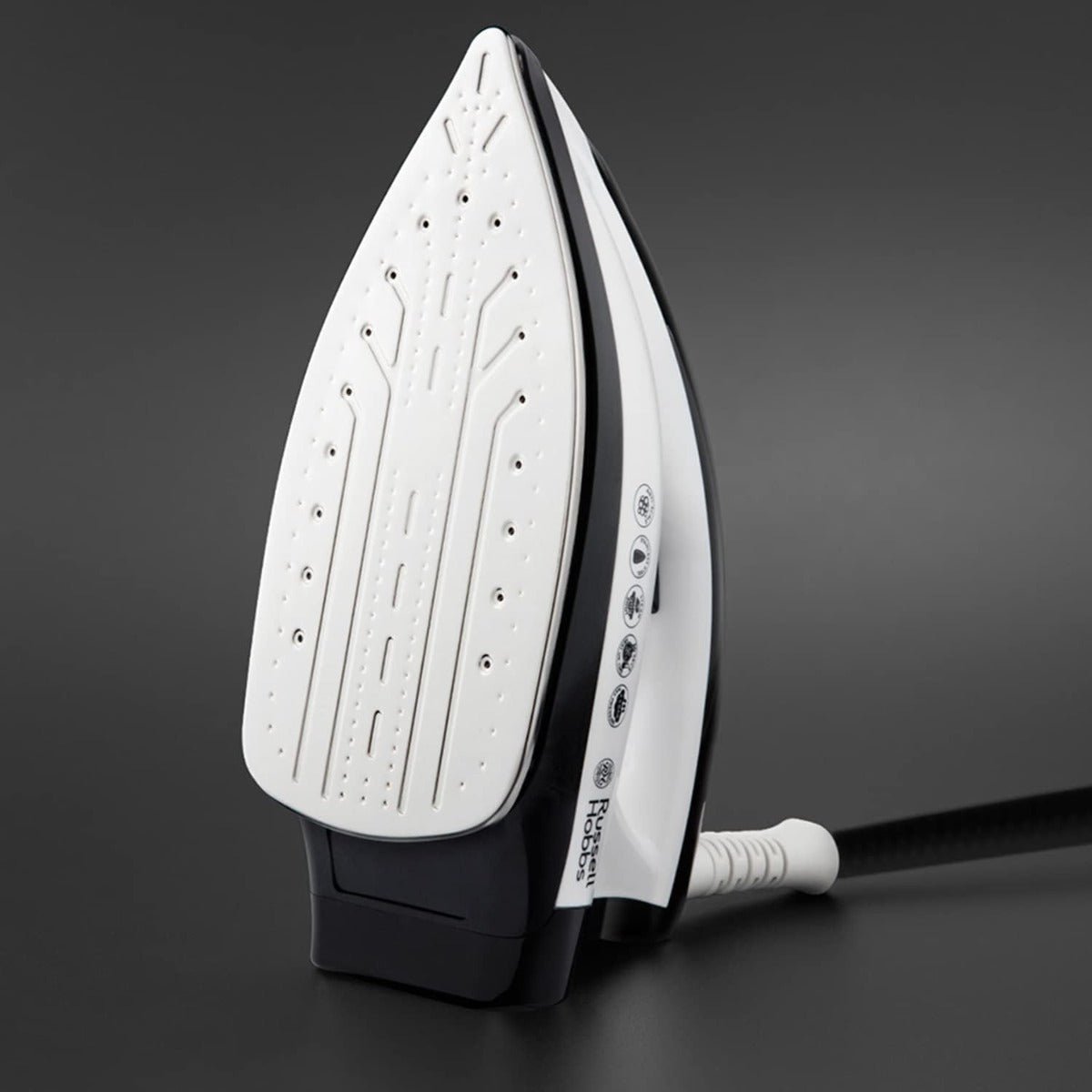 Russell Hobbs 220 volts Steam Iron Power steam Generator non stick 2400 watts 110g shot of steam 220v 240 volt model RH24420 - 220 - Electronics