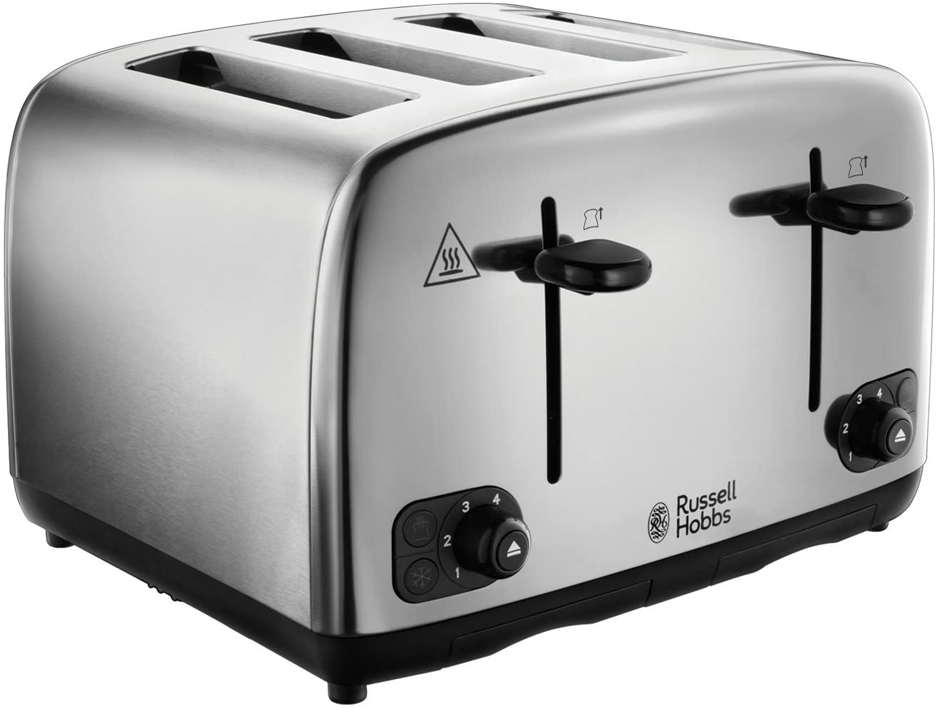 Russell Hobbs 24090 220 volt 4 Slice Toaster Stainless Steel 220v 240 volts 50 hz - 220 - Electronics