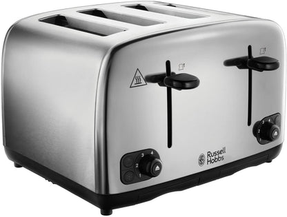 Russell Hobbs 24090 220 volt 4 Slice Toaster Stainless Steel 220v 240 volts 50 hz - 220 - Electronics