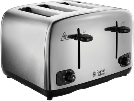 Russell Hobbs 24090 220 volt 4 Slice Toaster Stainless Steel 220v 240 volts 50 hz - 220 - Electronics
