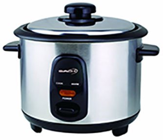 Saachi RC - 60EE Stainless Steel 3 - Cup Rice Cooker 220 Volt - 220v volt electronics
