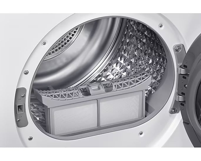 Samsung 220 volt 9 KG Dryer White A++ Heat Pump Ventless Self Condensing heat pump DV90CGCWHITE220v 220v 240 volts 50 hz - 220 - Electronics